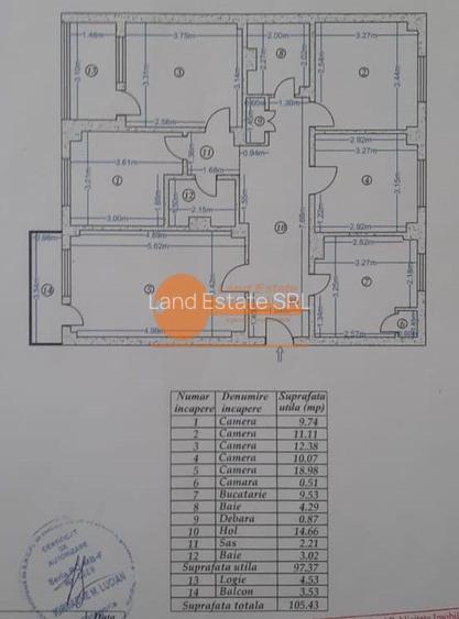 Apartament 5 camere spațios – 96 mp utili | Decomandat | Etaj 5/10 - 2