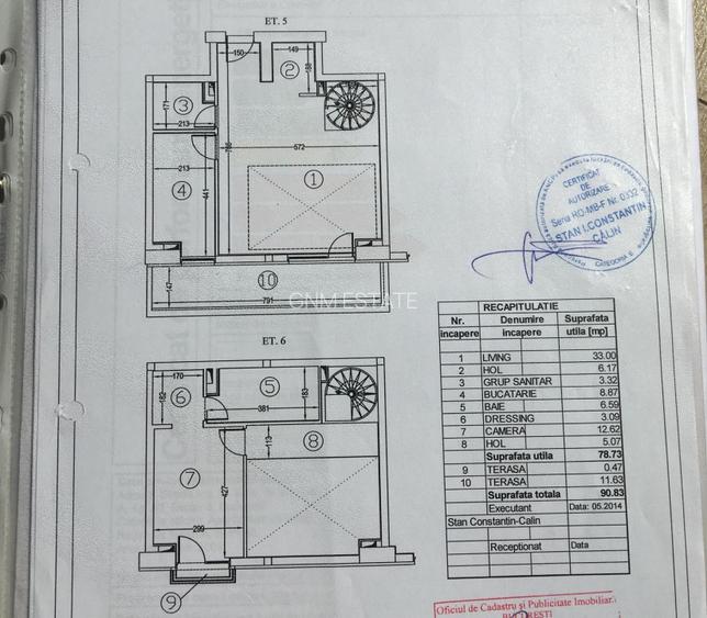 Duplex 2 Camere Et. 5+6 Bloc Nou Pacul Carol - 7