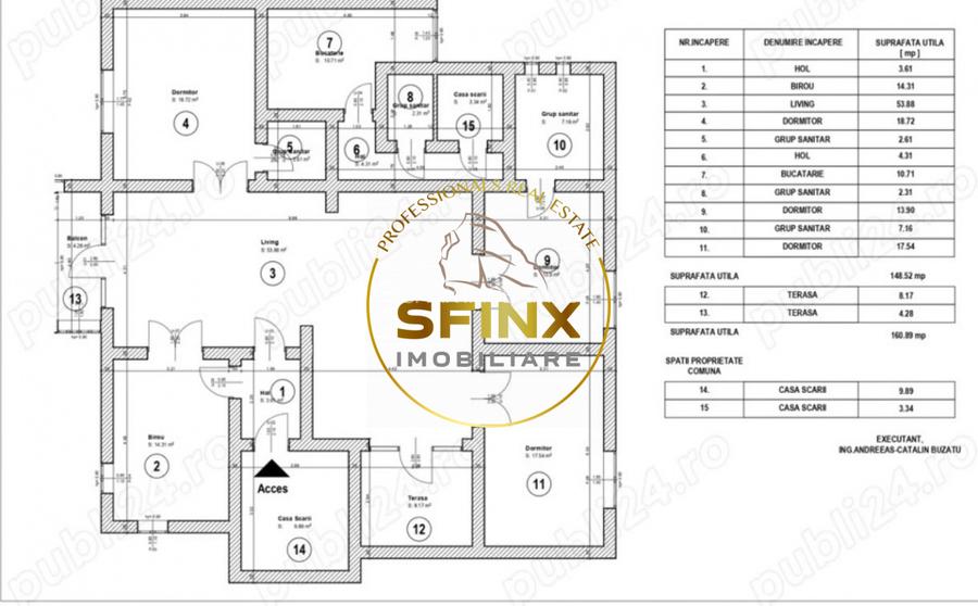 Apartament 5 camere | 161 mp |  etaj 1 | zona CAPITALE | birouri sau rezidenta - 10