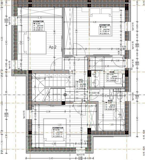 Duplex cu CF 163mp utili+terasa panoramica 45mp, 231 teren-Floresti - 7