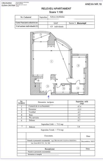 Unirii, utilat/mobilat MDF, 77mp, 1994 6/9, 2 bai, parchet masiv, vedere spate - 1