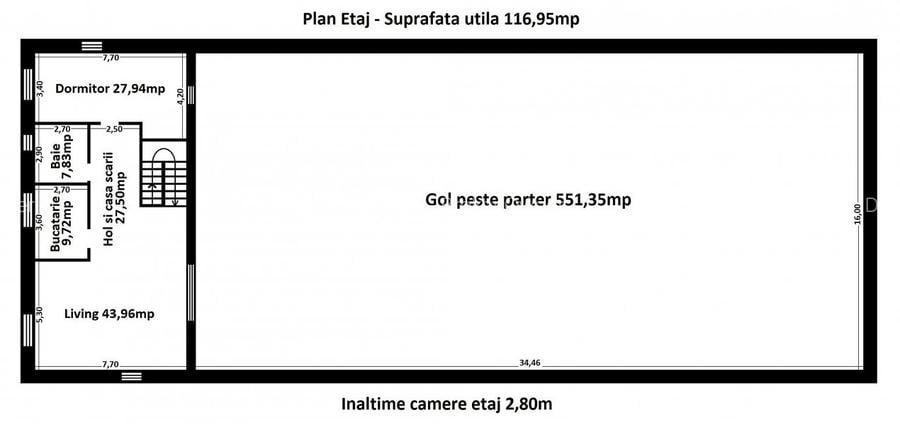 HALĂ MODERNĂ 837 MP - TEREN 4.236 MP - 90 kW – ISU - ACCES TIR - 33