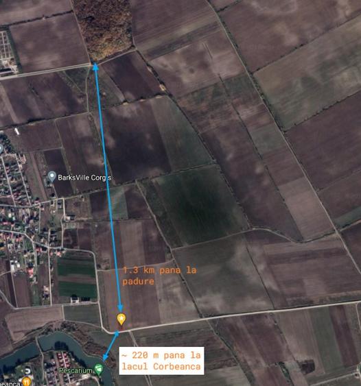 Teren 1070 mp Corbeanca in apropierea lacului