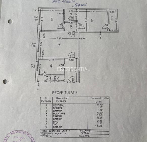 Apartament 3 camere cu centrala proprie zona Brancoveanu - Scoala 129 - 17