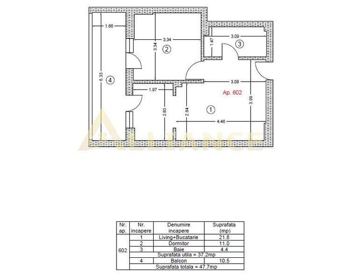 Apartament mobilat la Metrou Berceni, strada Biruintei - 10