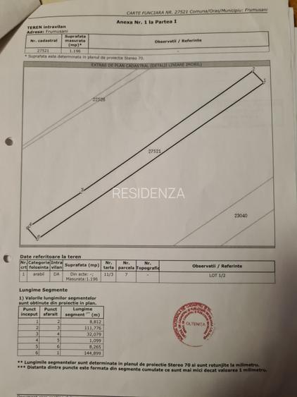 Teren intravilan 1196 mp | Frumușani | 11 km de București | Ideal casă - 2
