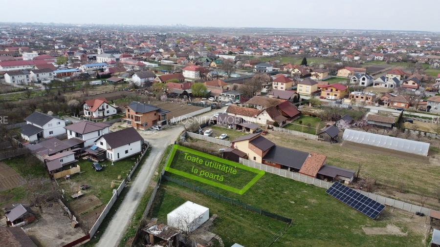 Teren lângă Timișoara, 601 mp | utilități la poartă | 105 €/mp - 2