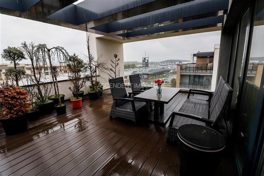 Penthouse Qualis Tractorul Brasov,terasa panoramica,3 balcoane,ales echipat - 14