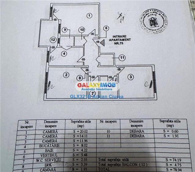 Metrou Lujerului | 3 camere | 2 bai | centrala | et 1 4 | parcare - 18