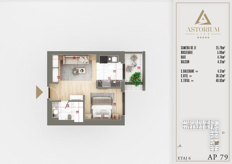 Garsonieră Premium în Ansamblu Rezidențial Nou | Finisaje de Lux | Comision 0% - 2