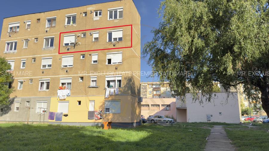 Apartament 2 camere Etaj III Carei - Eliberării Nr.8 - Comision 0% cumpărător - 10