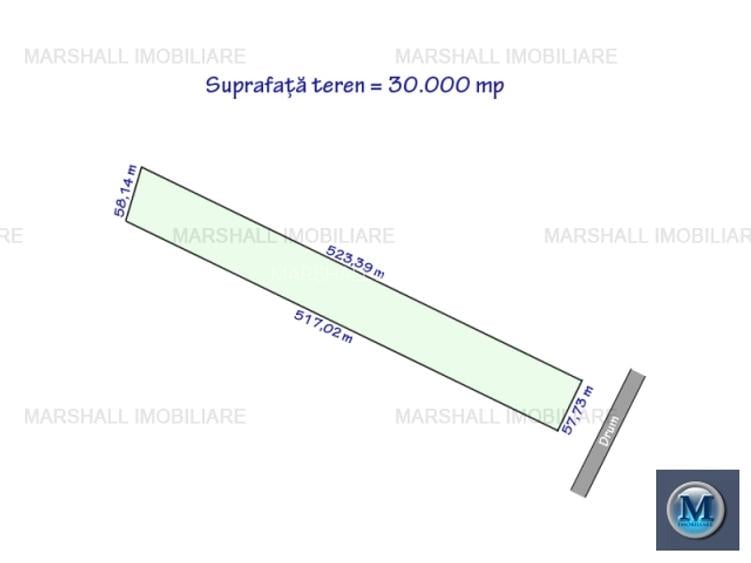 Teren extravilan de vanzare in Strejnicu, 30000 mp #16522 - 2
