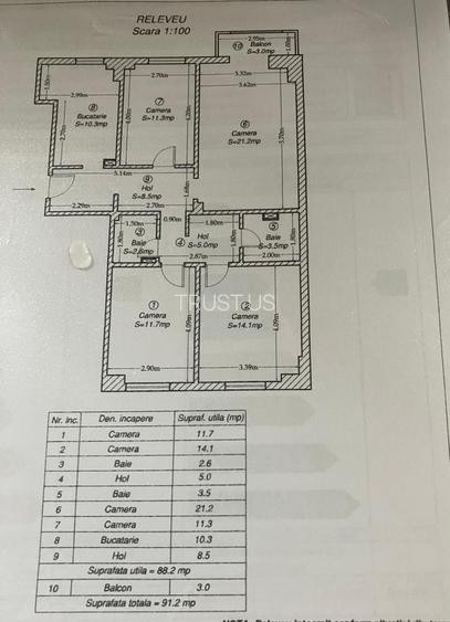 COMISION 0% | 4 Camere | 88 mp utili | Zona Complex - Lunei | 2 Bai. - 15