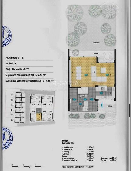 Vilă tip înșiruită –6 camere, 215 mp, Jolie Ville Pipera - 23