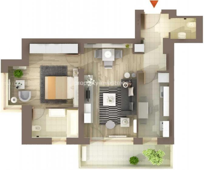 Baneasa | 2 Camere | Centrala Proprie | Balcon | AC - 7