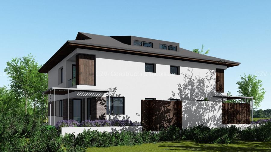 Proiect imobiliar : Duplex modern cu dormitor la parter si mansarda locuibila - 2