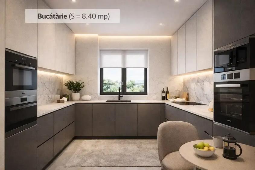 3 camere NOU 77,2 mp + balcon 12,9 mp 8 min Metrou Nicolae Teclu - 6