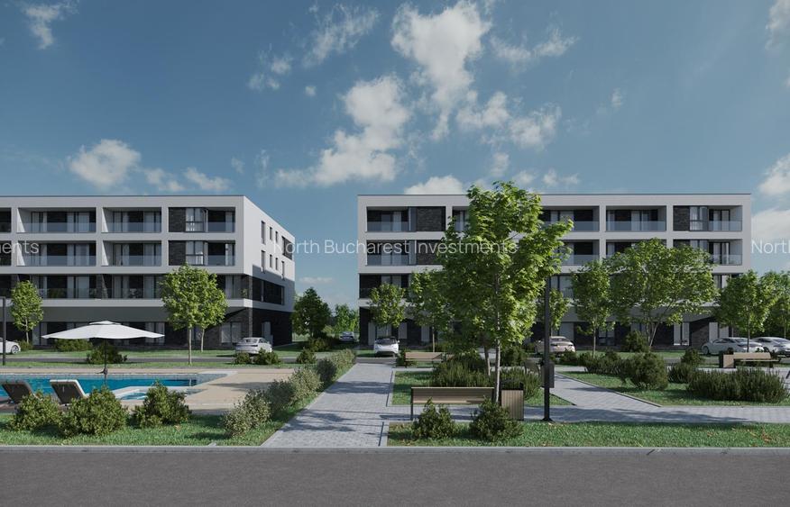 APARTAMENT 2 CAMERE - OTOPENI - BLOC NOU - SPATII VERZI - COMISION 0% - 3