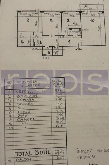 APARTAMENT 3 CAMERE – ZONA TURDA / ION MIHALACHE – BLOC REABILITAT - 10