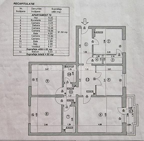 Vanzare Apartament 4 Camere Adiacent Nerva Traian - Centrala Proprie - 8