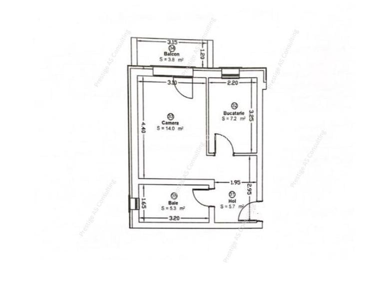 Apartament 1 camera |  Calea Urseni | Etaj 1 | Parcare inclusa - 1