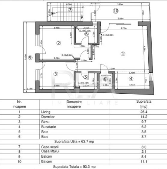 Apartament 4 camere, zona Dorobanti - 40