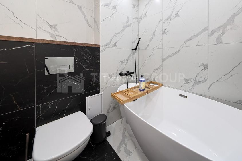 Apartament cu 3 camere, 2 bai, mobilat lux , parcare - zona Coresi - 15