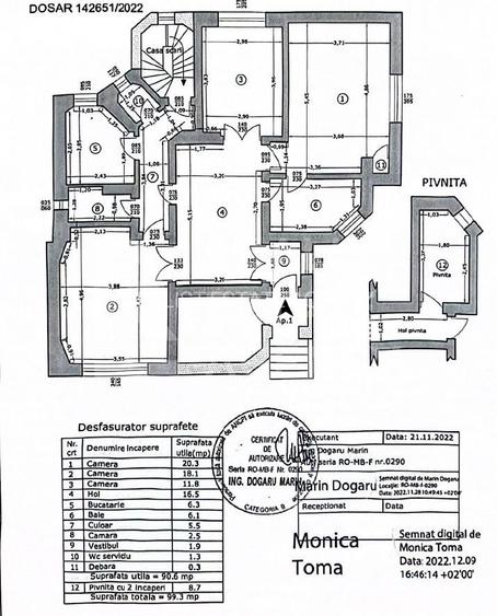 Vânzare, apartament cu 4 camere în vilă interbelică – Cismigiu - 1