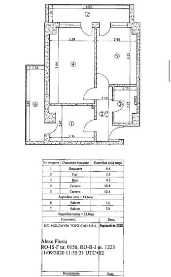 Pret promotional! Ap 2 CD, 65 mp, etaj intermediar – CUG - 8