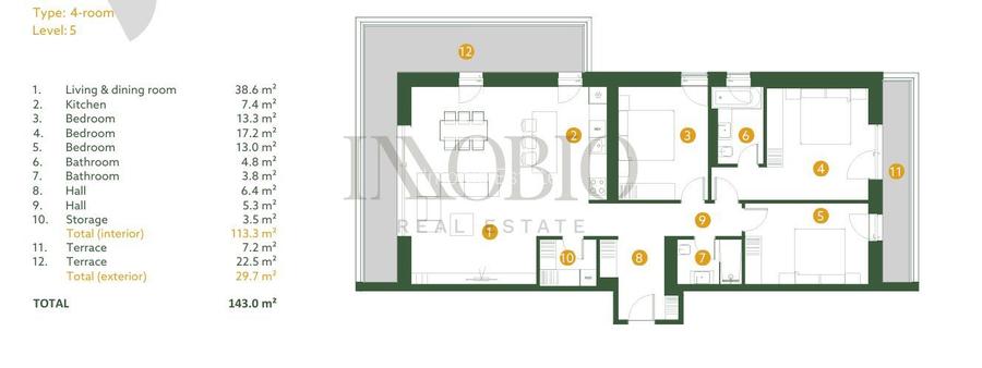 Apartament 4 camere - The Ivy - Jandarmeriei - 14