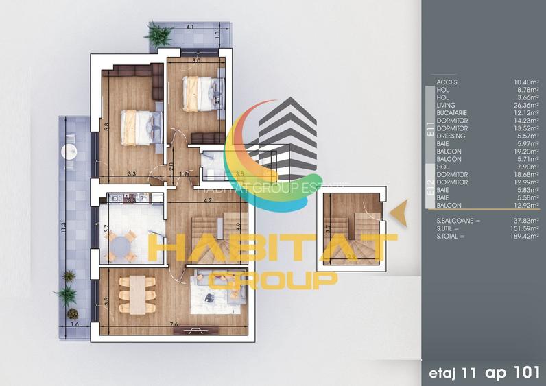 Pallady 5 camere tip duplex 190 mp la 8 minute metrou Teclu - 2