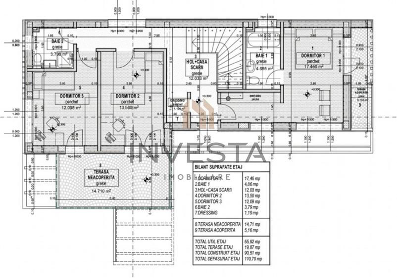 Casa individuala nZEB cu piscina, 501 mp teren, 160mp utili, Sanicoara - 2