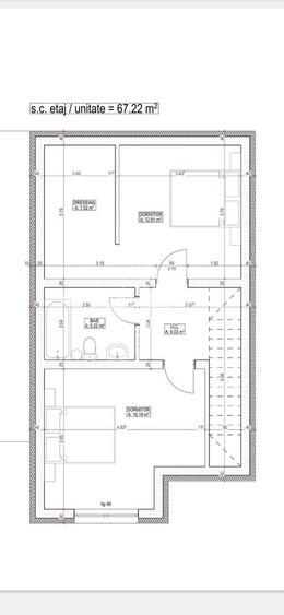 Duplex cu 4camere si dressing, despartit prin bai, finisaje la alegere - 2