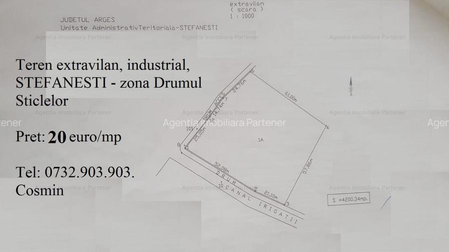 Teren STEFANESTI, diverse suprafete - 2