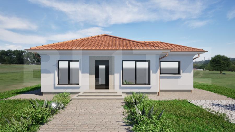 Casa individuala cu 4 camere in stil mediteranean,353 mp teren,Micesti