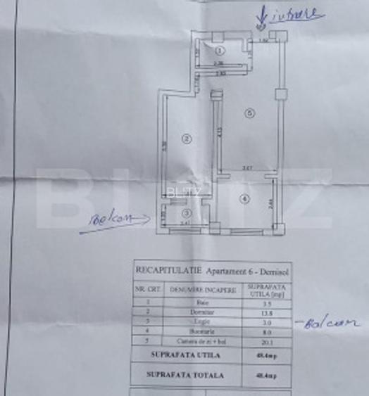 Apartament 2 camere, 45.50 mp, zona Valea Lupului - 7