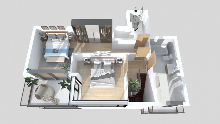 Dacia-Mosilor duplex cu vedere Sud - 13