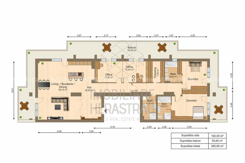 Penthouse with rooftop in Herastrau | Satul Francez | Comision 0% - 1