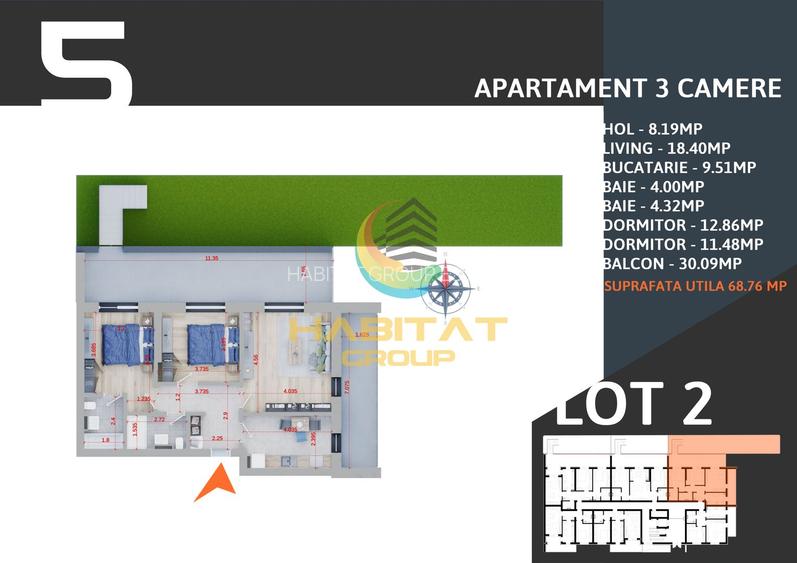 Apartament 3 camere /gradina Pallady - 6