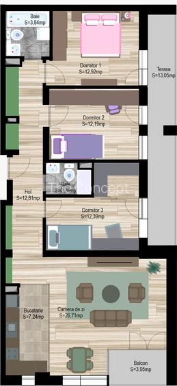 AVANERA BACAU - PENTHOUSE  de 4 camere modern P3 - 1