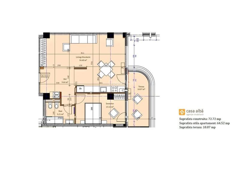 Moara de Vant, 2 camere ireprosabil, gata de mutare - 2