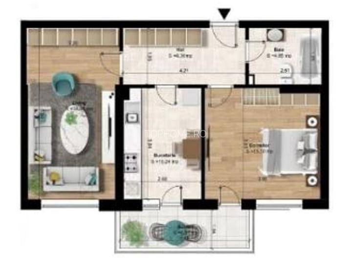 OFERTA LUNII 2 camere decomandate 59-65 mpu la doar 5 min de parc si metrou - 6