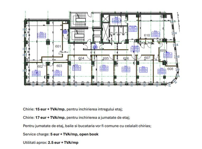 Birou Modern 250 și 500 mp – Locație Centrală Strada Ploiești nr. 9 - 8