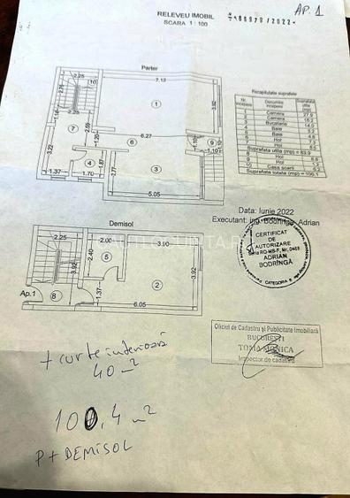 Apartament 3 camere | Duplex D+P | M. Crangasi  5' | Curte proprie 40 mp  - 11