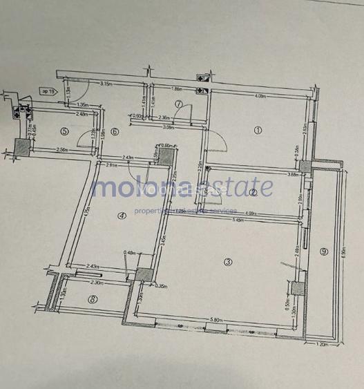 Apartament 3 camere, 79 mp, decomandat, etaj intermediar, zona vivo - 6