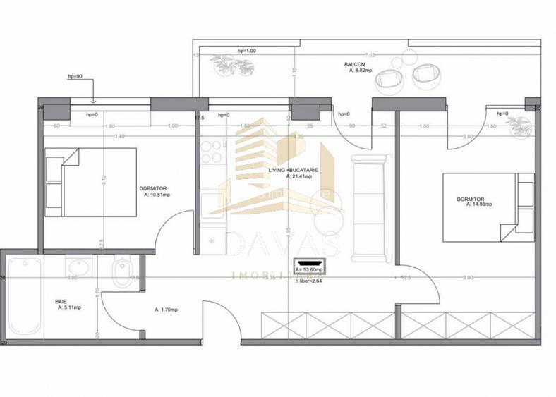 Apartament de 3 camere semidecomandat | Între Lacuri - 3