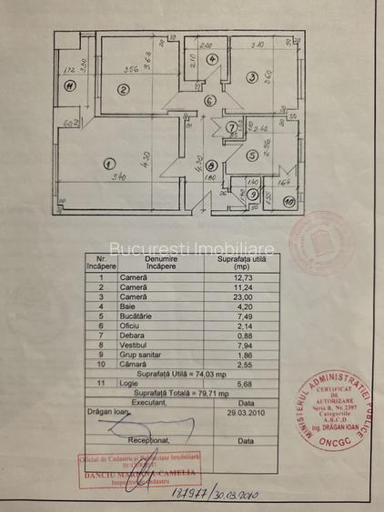 Apartament 3 Camere, Calarasilor STRADAL ,Hyperion,bl.1992,reabilitat,et.3/7 - 14