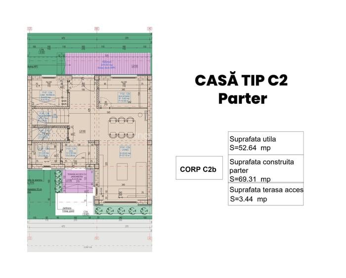Casă tip duplex , curte proprie - Str. Astrelor - Popești Leordeni - 8