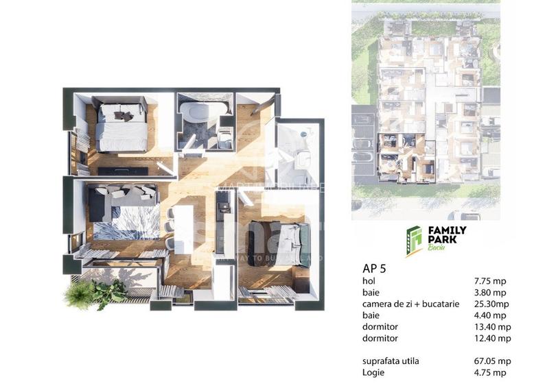 Apartament 3 camere BLOC NOU Baciu Cluj - 4