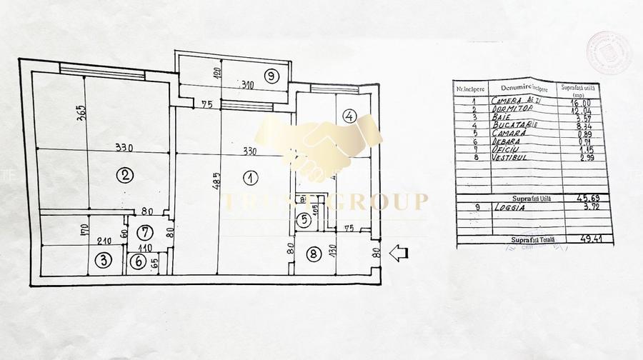  2 camere Veteranilor-bloc reabilitat | etaj 3 din 4 | loc de parcare adp - 11